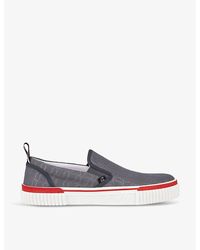 Christian Louboutin - Pedro Boat Cotton-blend Low-top Trainers - Lyst