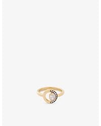 La Maison Du Couturier - Skydiamond Crescent 18Ct And 0.34Ct Lab-Grown Diamond Ring - Lyst