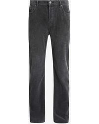 AllSaints - Curtis Mid-rise Straight-fit Stretch-cord Trousers - Lyst