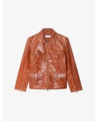 Zadig & Voltaire - Lienna Patch-Pocket Slim-Fit Leather Jacket - Lyst
