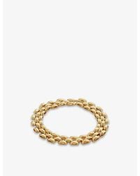 Monica Vinader - Heirloom 18Ct-Plated Vermeil Sterling Bracelet - Lyst