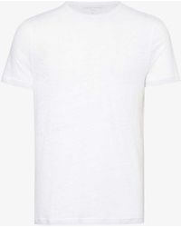 Derek Rose - Jordan Short-sleeved Linen T-shirt - Lyst