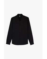 The Kooples - Stand-Collar Regular-Fit Cotton-Twill Shirt - Lyst
