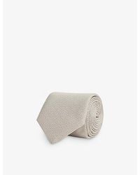 Reiss - Ceremony Textured Silk Tie - Lyst