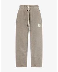 Fear Of God - Classic-Fit Logo-Embroidered Cotton-Fleece Jogging Bottoms - Lyst