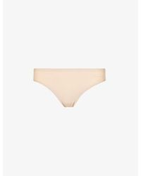 Chantelle - Ladies Cotton Check Soft Stretch Stretch-Jersey Thong - Lyst