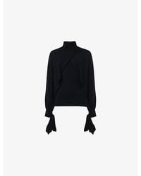 eem - Layered Butterfly-Sleeve Knitted Jumper - Lyst