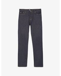 The Kooples - Contrast-Stich Slim-Leg Stretch-Denim Jeans - Lyst