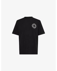 Stone Island - T-Shirt With 'Outline Compass' Print - Lyst