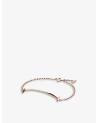 Tiffany & Co. - Tiffany T Smile 18Ct Rose- Bracelet - Lyst