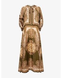 Zimmermann - Mahon Tunic Silk Midi Dress - Lyst