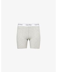 Calvin Klein - Icon Boxer Cotton-Blend Boxers - Lyst