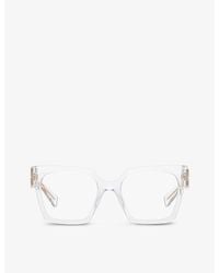 Miu Miu - Mu 04uv Square-frame Acetate Glasses - Lyst