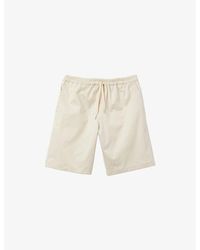 Sandro - Drawstring-waist Stretch Cotton-blend Shorts - Lyst
