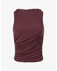 Rick Owens - Luna Draped Jersey Top - Lyst