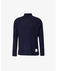 Thom Browne - High-neck Regular-fit Wool-knit Jumper - Lyst