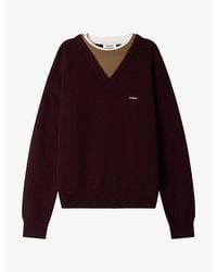 Sandro - Two-In-One Wool And Cashmere-Blend Jumper - Lyst