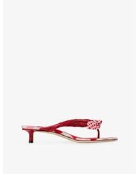 Jimmy Choo - Liss 35 Leather Heeled Sandals - Lyst