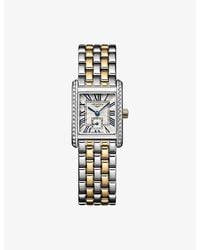 Longines - Mini Dolcevita 18Ct- 0.456Ct Diamond And Stainless-Steel Quartz Watch - Lyst