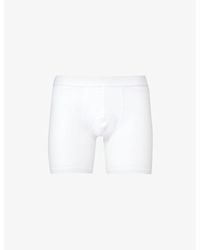 Sunspel - Elasticated-Waistband Stretch-Cotton Trunks - Lyst