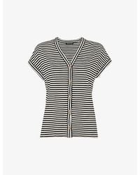 Whistles - Jilly Relaxed-Fit Striped Cotton Top - Lyst