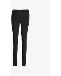 7 For All Mankind - Illusion Luxe Skinny High-rise Jeans - Lyst