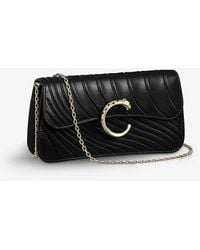 Cartier - Panthère De Chain Leather Mini Cross-body Bag - Lyst
