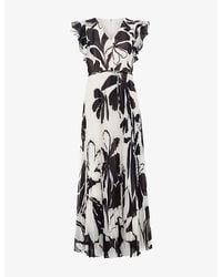 Phase Eight - Uma Floral-Print Woven Maxi Dress - Lyst