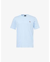Paul Smith - Zebra-Embroidered Regular-Fit Cotton-Jersey T-Shirt - Lyst
