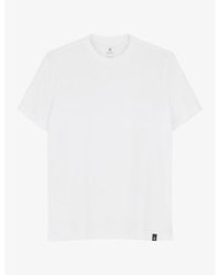 BOGGI - Short-Sleeved Branded-Tab Stretch-Cotton T-Shirt - Lyst