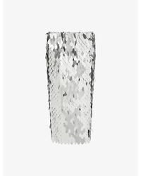 Rabanne - Sequin Midi Skirt - Lyst