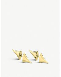 Shaun Leane - Rose Thorn Yellow Gold-plated Vermeil Silver Bar Earrings - Lyst