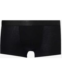 CDLP - Branded-waistband Supportive-panel Stretch-jersey Trunks - Lyst