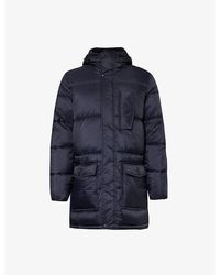 PS by Paul Smith - High-neck Padded Recycled-nylon Parka Jacket - Lyst