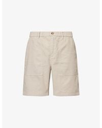 Barbour - Patch-Pocket Relaxed-Fit Linen-Cotton Short - Lyst