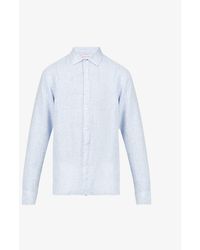 Orlebar Brown - Vy White Giles Relaxed-fit Linen Shirt X - Lyst