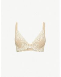 Wacoal - Embrace Lace Stretch-Lace Plunge Underwired Bra - Lyst