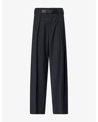 DARKPARK - Ronda Belted Wool-Blend Trousers - Lyst