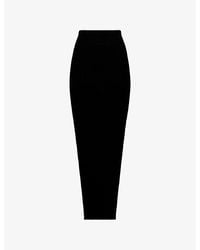 Rick Owens - Sacriskirt Ribbed Knitted Midi Skirt - Lyst