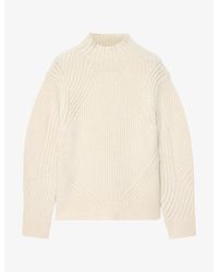 AllSaints - Sadie High-Neck Wool-Blend Jumper - Lyst