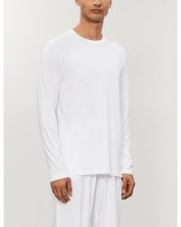 Derek Rose - Basel Long-Sleeved Stretch-Modal T-Shirt - Lyst