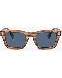 Burberry - Be4403 Rectangle-frame Acetate Sunglasses - Lyst