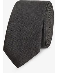 Givenchy - Black Tol Textured-weave Silk Tie - Lyst