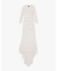 【海外限定】REISSワンピース☆Reiss x Atelier Virginia Corset Reiss X Atelier Virginia Corset-Bodice Stretch-Woven Midi