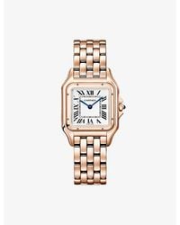 Cartier - Panthère De Medium 18Ct Rose- Quartz Watch 29Mm - Lyst