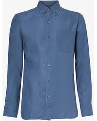 Tom Ford - Long-sleeved Slim-fit Woven Shirt - Lyst