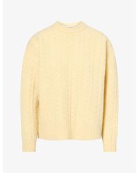 RÓHE Frames - Oversized Cable-Knit Wool Jumper - Lyst