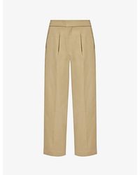 Fear Of God - California Brand-patch Wide-leg Wool And Cotton-blend Trousers - Lyst