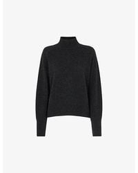 Whistles - Funnel-Neck Regular-Fit Cashmere Jumper - Lyst
