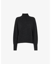 Whistles - Funnel-Neck Regular-Fit Cashmere Jumper - Lyst